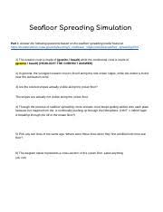 modeling sea floor spreading lab doc