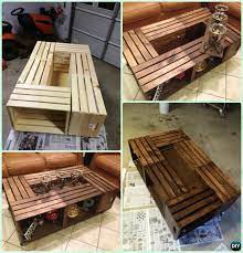 Diy Wine Wood Crate Coffee Table Free