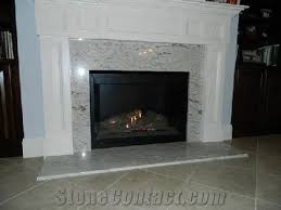 Cavalete White Granite Fireplace Design