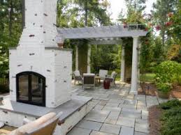 outdoor fireplace design installation