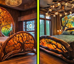 Stained Glass Tree Of Life Beds