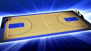 basketball court animation stock