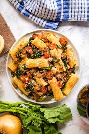 y sausage pasta with rapini an