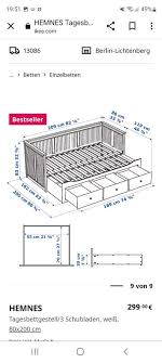 Ikea Hemnes Tagesbett Daybed Ausziehbar