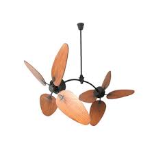 Natural Wood Twinz Colossal Ceiling Fan