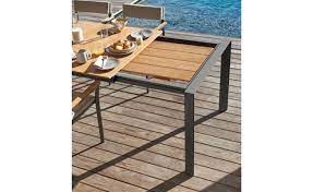 alexa teak outdoor expandable table