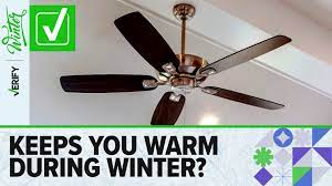ceiling fan spin in winter
