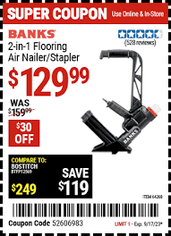 flooring air nailer stapler