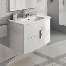 Eviva Cali 31 Wall Mount White Modern Bathroom Vanity With White Integrated Porcelain Sink