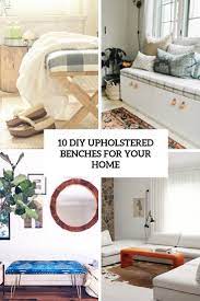 Make your own bench and you can customize the fabric and and i have to say, making this diy upholstered dining bench felt so good. 10 Diy Upholstered Benches For Your Home Shelterness