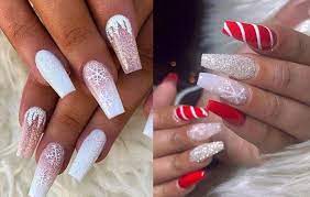 holiday acrylic nails inspiration to