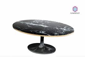 coffee table parme oval marble tables