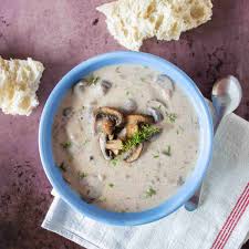 healthy mushroom soup being nutritious