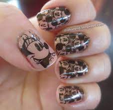 Frazzle and Aniploish: Current NOTD: Mickey Mouse Stamping