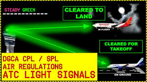 airport atc light signals air