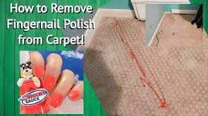 how to remove nail polish from carpet