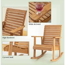 Outdoor Fir Wood Rocking Chair Porch