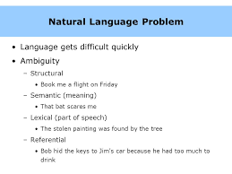 The core task of nl2api is to map natural language utterances given by users into api calls. Natural Language Processing Menu Based Natural Language Interfaces Kyle Neumeier Ppt Download