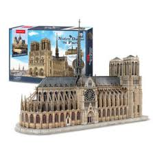 Details About Notre Dame De Paris Model Diy 3d Puzzle 1 250 High Simulation Model T