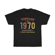 Happy 50th birthday dad thanks for the idea pinterest. 50th Birthday Gift For Him 50th Birthday Gift For Dad Retro 50th Birthday Unisex T Shirt 50 Years Of Awesome Since 1970 T Shirt Clothing Sports Fitness