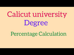 calicut university degree percene