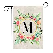 mflagperft monogram letter m summer