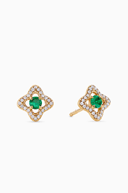 Shop David Yurman Yellow Venetian Quatrefoil Emeralds