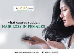 what causes sudden hair loss in females