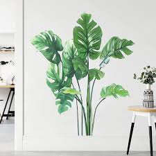 Tropical Monstera Leaf Wall Decals