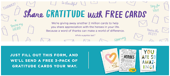 Find a store near you! Hallmark Canada Share Gratitude With Free Cards Get Free 3 Pack Of Greeting Cards Canadian Freebies