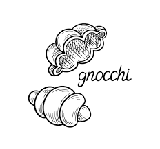 Pasta Line Concept Gnocchi Shape Of