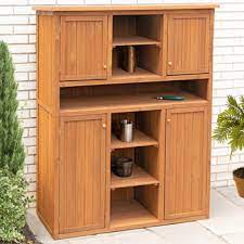 Tall Display And Hideaway Storage Cabinet
