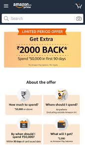 Maybe you would like to learn more about one of these? Amazon Pay Icici Creditcards Offer Spend 50000 Within First 90 Days Of Receiving Card Get 2000 Additional Cashback As Amazon Pay Balance Desidime