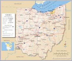 Find contact information and major state agencies and offices for the government of ohio. Map Of Ohio State Usa Nations Online Project