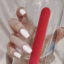 When you are trying out the matte finish, the ombre designs can do real magic. Amazon Com Edary False Nails Matte White Nails Full Cover Medium Square Fake Nails Coffin 24pcs Nail For Women Beauty
