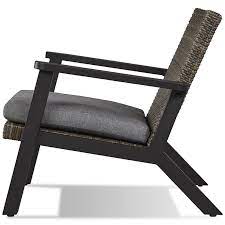 real flame norwood patio chair in black