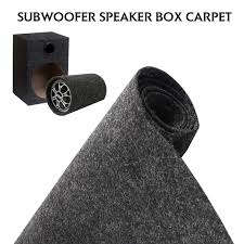 charcoal gray speaker box carpet wrap