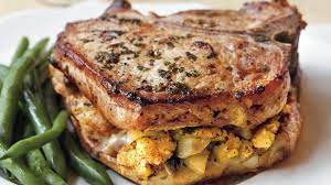 cornbread stuffed pork chops recipe