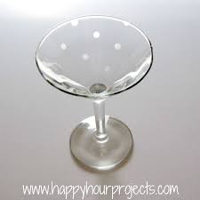 etched martini glass happy hour projects