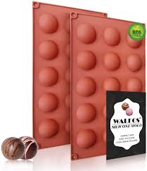 Baking molds products directory and baking molds products catalog. Amazon Com Small 15 Cavity Semi Circular Silicone Mold 2 Packs Half Sphere Silicone Baking Molds For Making Jelly Chocolates And Cake Kitchen Dining