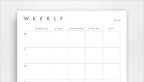 weekly schedule template 13 free