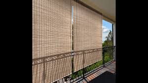 roll up indoor bamboo blinds