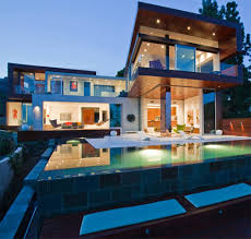 luxury modern house plans pool plan