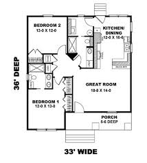 2 Bedrm 1073 Sq Ft Country House Plan