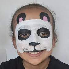 panda face paint guide snazaroo uk