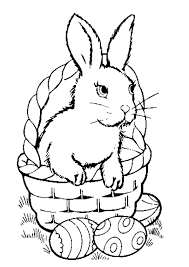 coloring pages easter bunny coloring