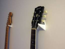 White Guitar Wall Mount Hanger Hook