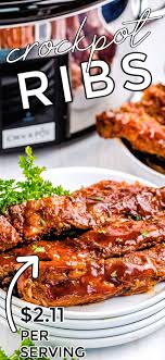 pork ribs in crock pot food folks and fun