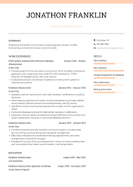 database administrator resume exles