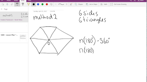interior angle sum of convex and